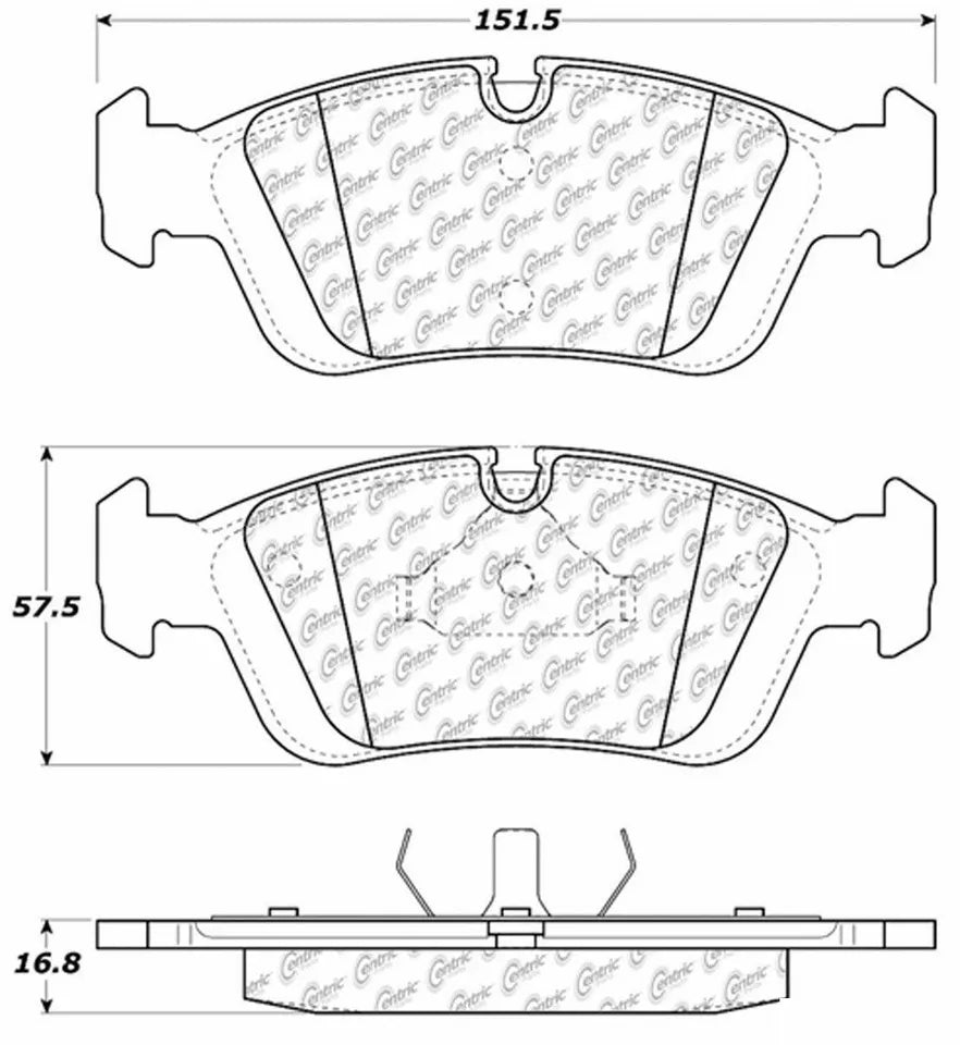 *Rear Brake Pads (Z3 2000-2002, Z4 2003-2008, 318i 1999, 320i 2001-2005, 325i 2001-2005, 328i 1998-2000)**